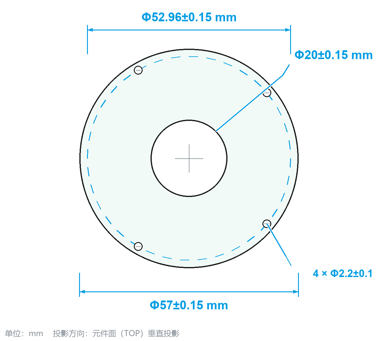 SEA-C57-18 环形驱动器 外形尺寸图