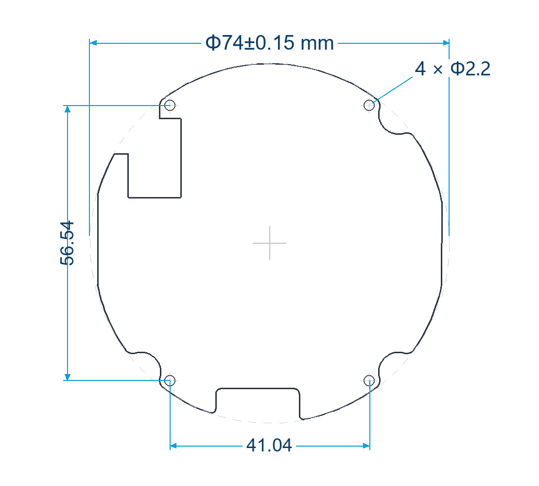 SEA-C74-60 环形驱动器 外形尺寸图